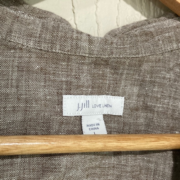 J. Jill Sleeveless Linen Shirt - Picture 2 of 6